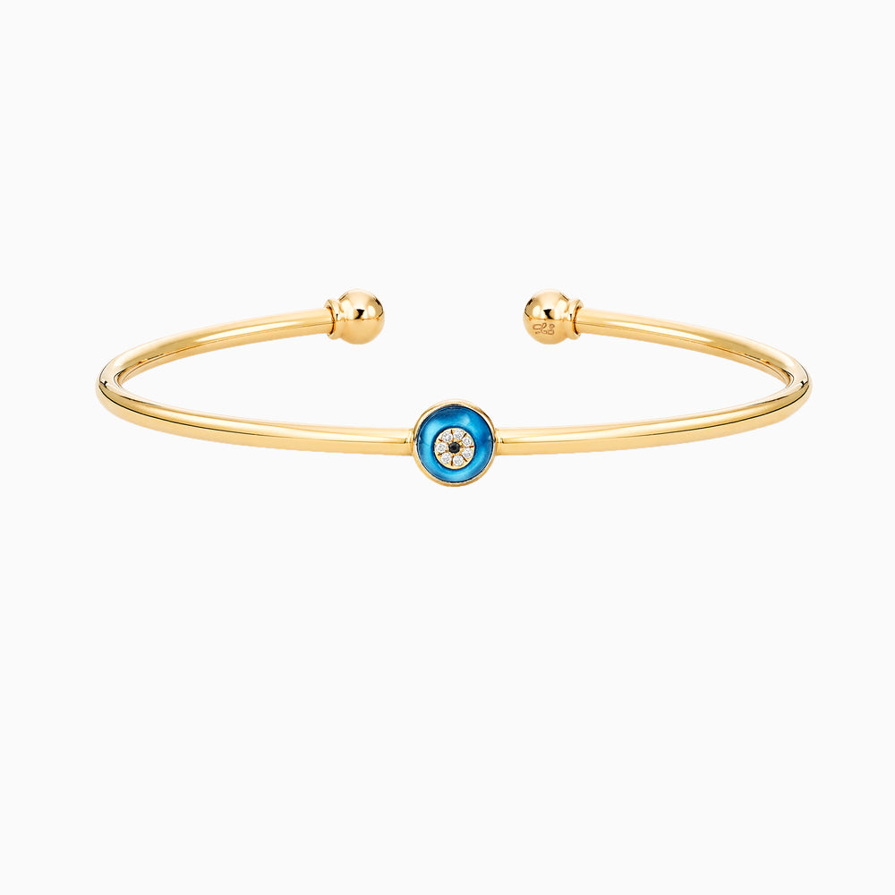 Against Evil Eye Open Spring Cuff Lorraine Schwartz Pop Up Store